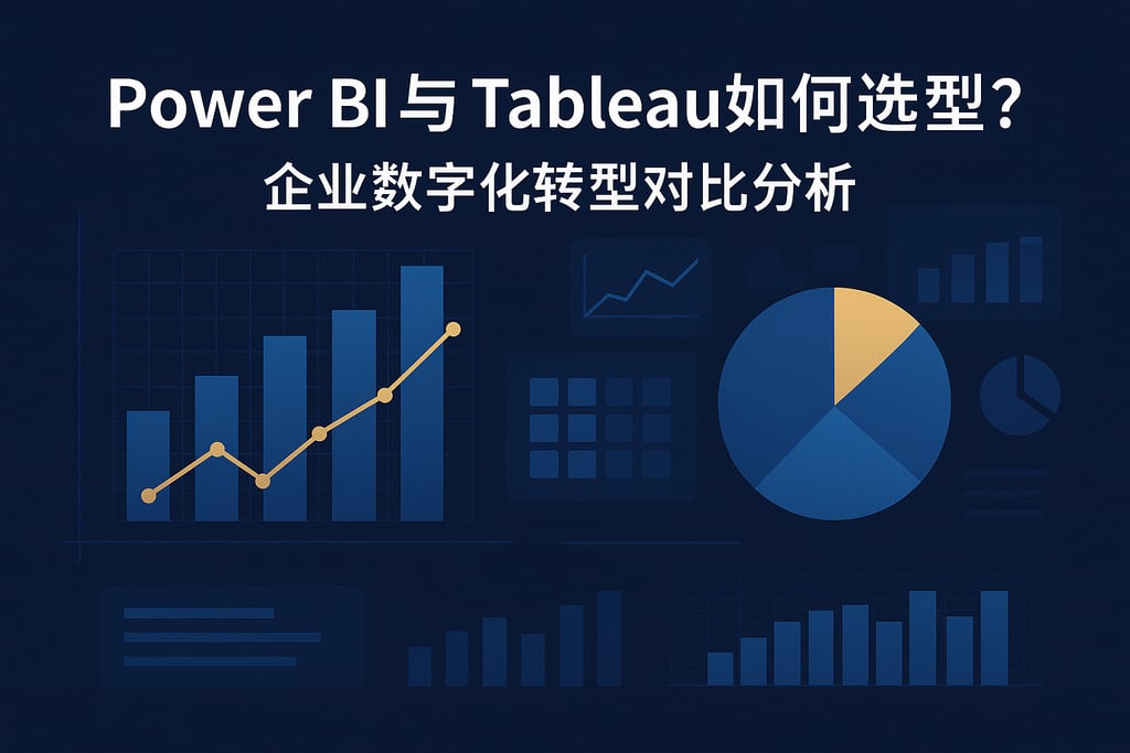 Power BI与Tableau如何选型？企业数字化转型对比分析